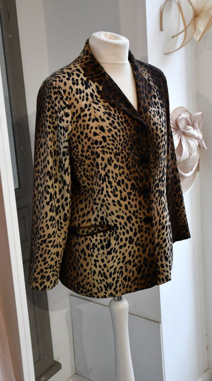 Moschino Jeans Leopard Print Jacket