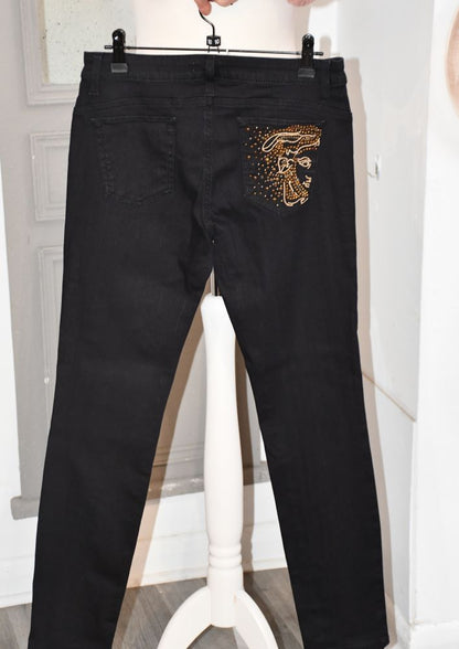 Pre owned Versace Collection Black Jeans