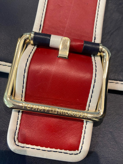 Tommy Hilfiger Red and Navy Panel Shoulder Crossbody Bag NO discount