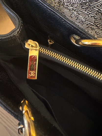 Chanel Grand Shopping Tote CC Caviar Bag
