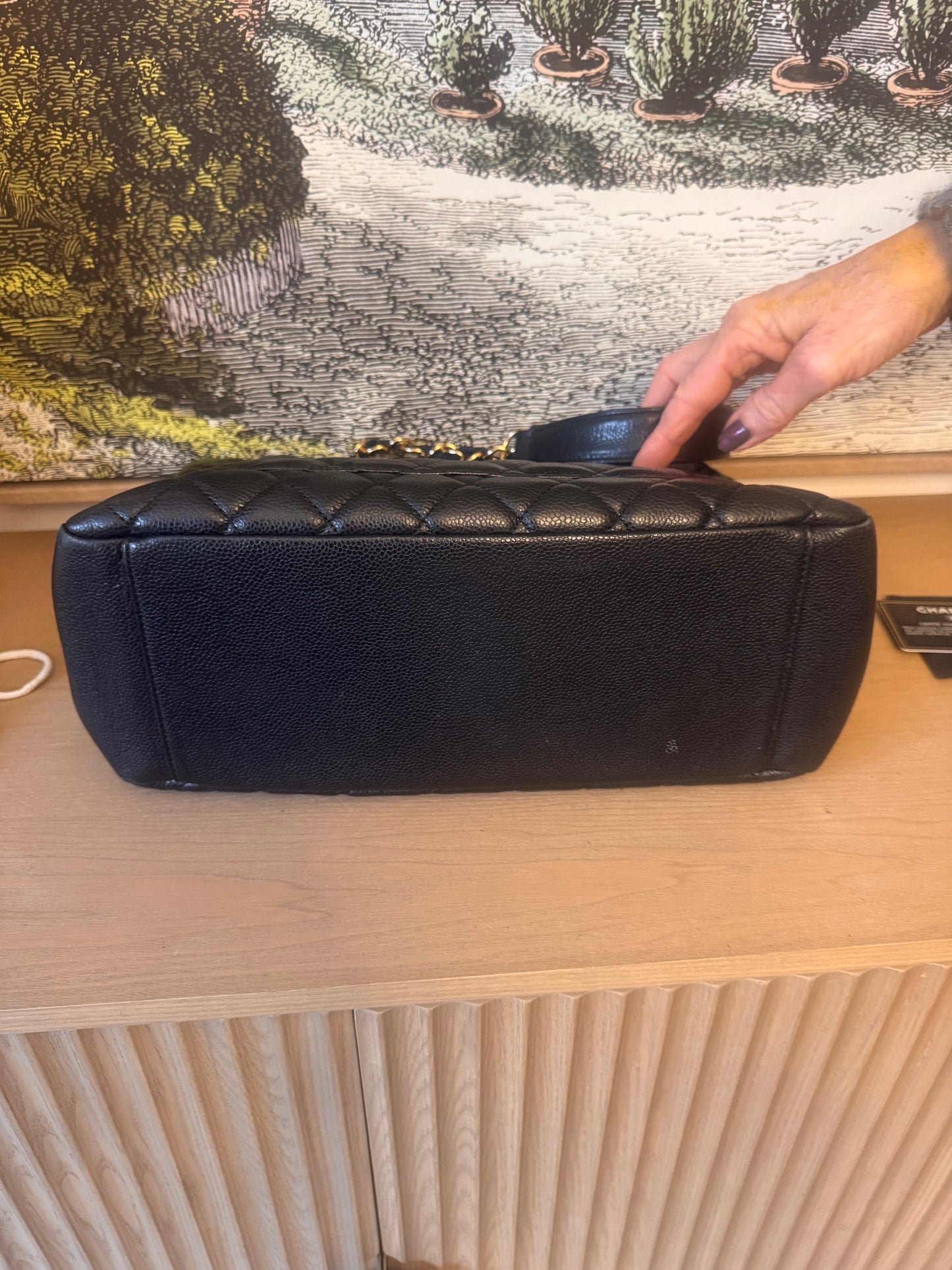 Chanel Grand Shopping Tote CC Caviar Bag