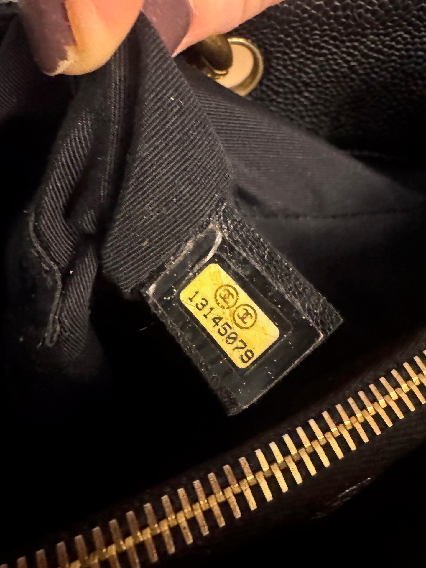 Chanel Grand Shopping Tote CC Caviar Bag