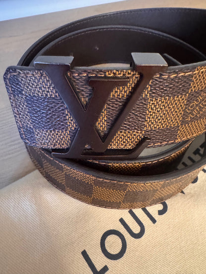 Louis Vuitton Damier Ebene LV Monogram Belt
