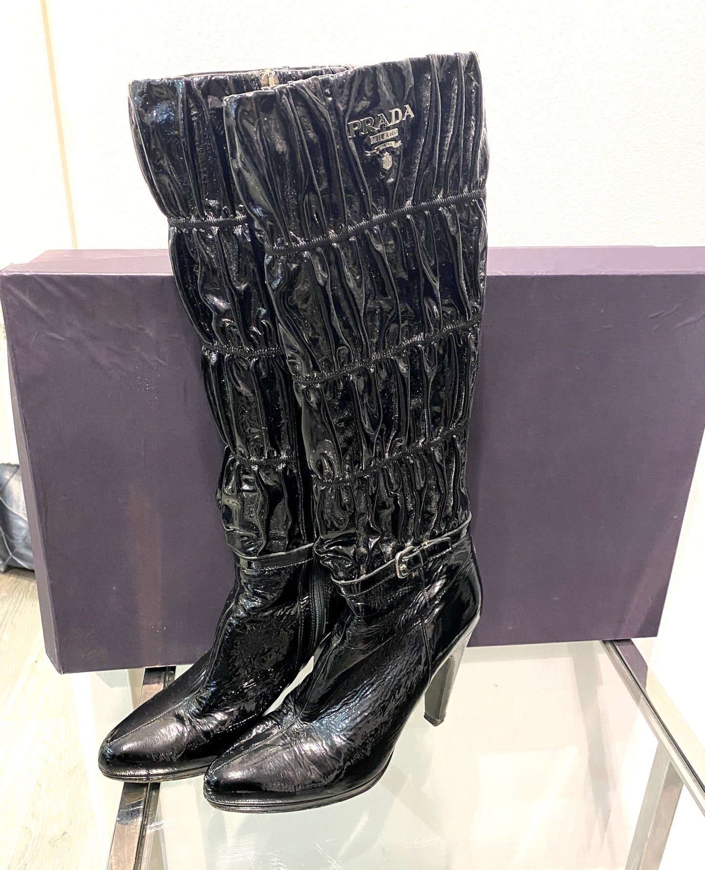 Prada Naplak Elastic Boots