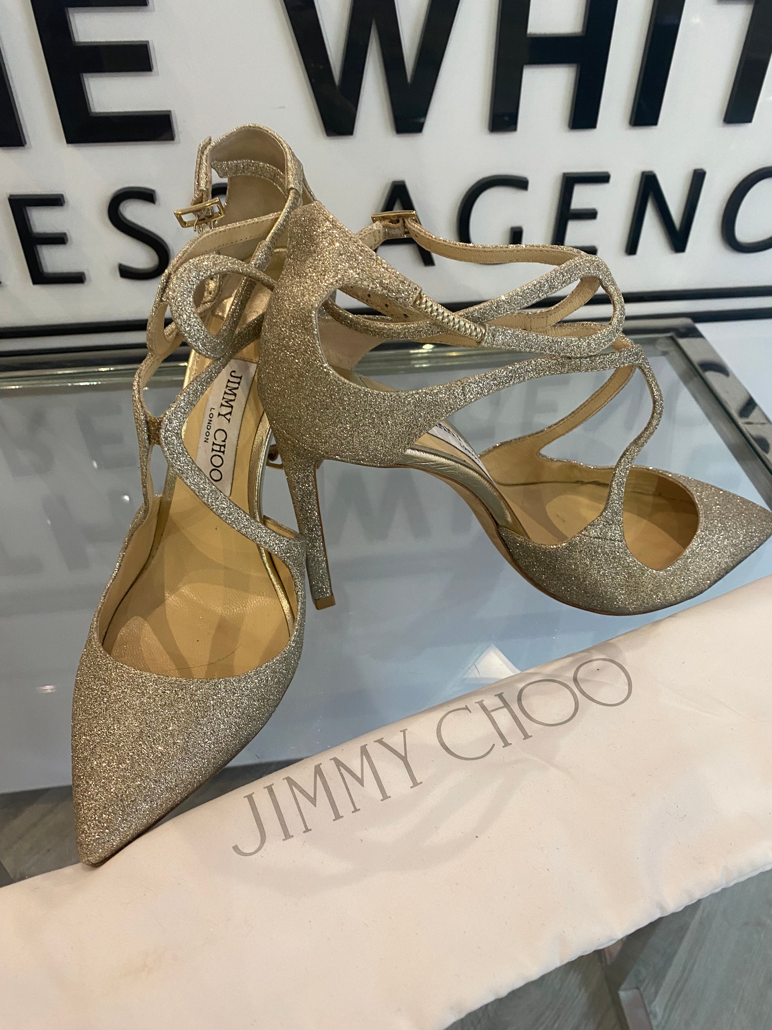 Jimmy Choo Lancer 100 Shoes The White Dress Agency