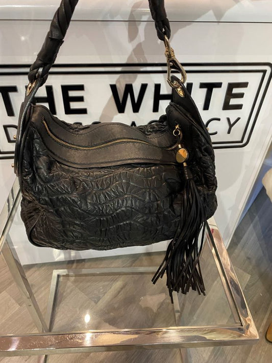 preowned versace black bag