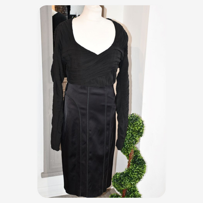 burberry preloved black bodycon dres