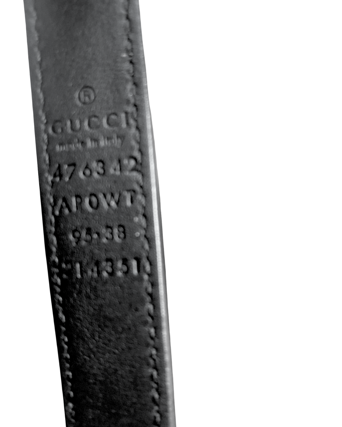 Gucci Leather GG Pearl Belt