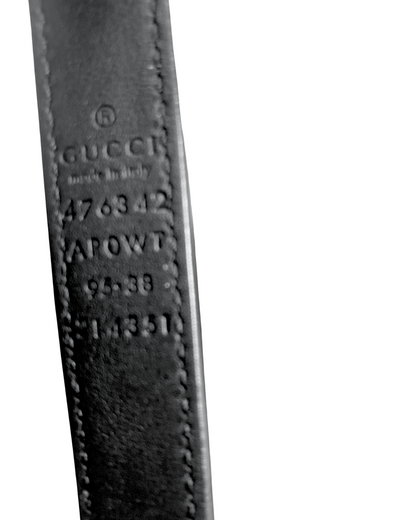 Gucci Leather GG Pearl Belt