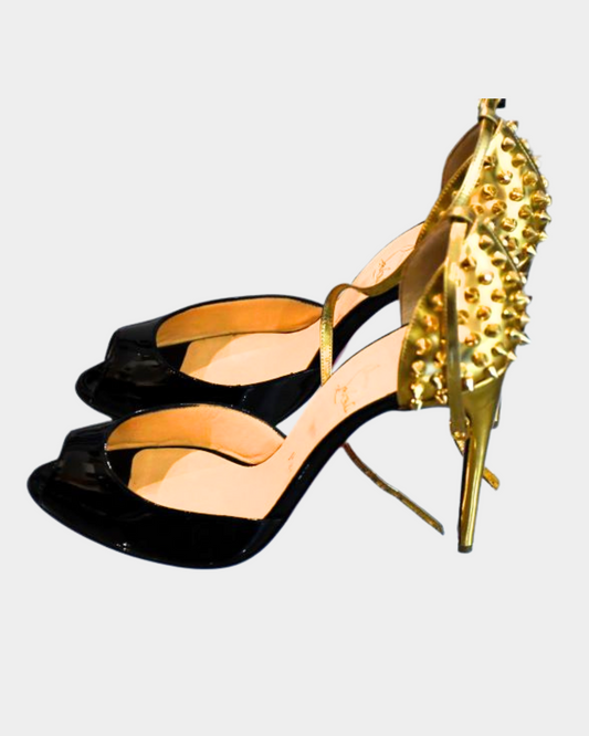 Louboutin Pina Spike 100 Patent Shoes (6)