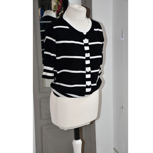 Moschino Striped Cotton Cardigan (14)