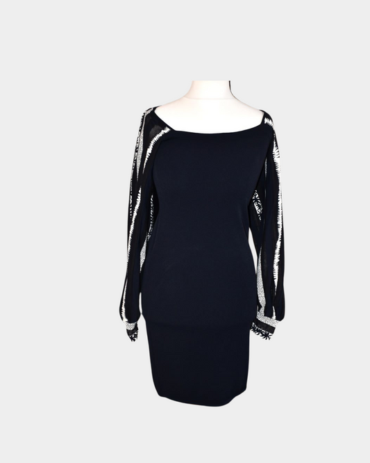 Marc Cain Knitted Black Dress (8) No Discount